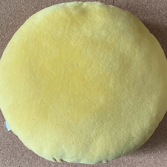 Emoji Face Cushion Winking With Smile pillow Round Small - Picture 3 of 6